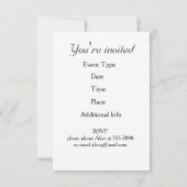 冬の野牛 招待状 (裏面)