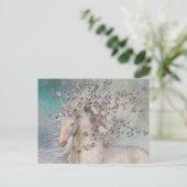 冬の金ゴールドはがき ポストカード (スタンド正面)