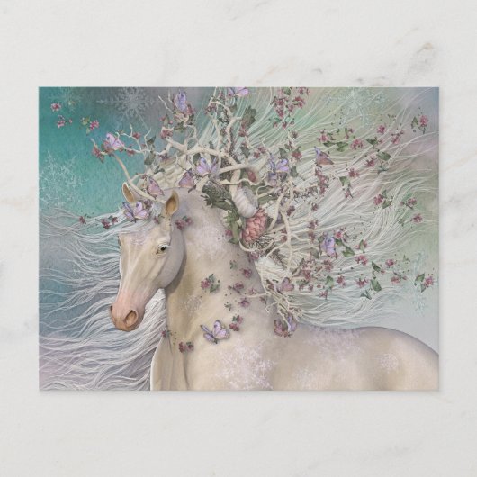 冬の金ゴールドはがき ポストカード (正面)