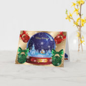 冬の金ゴールド カード (黄色い花)