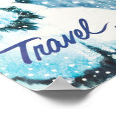 冬の鉄道旅行ポスター ポスター (角)