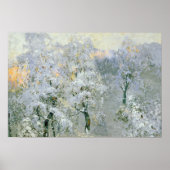 冬の銀の木， 1910 ポスター (正面)