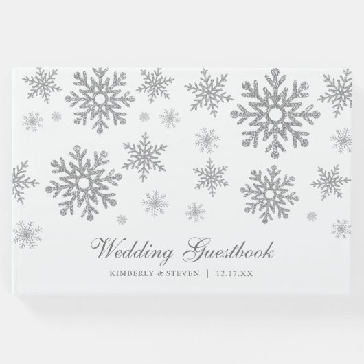 冬の銀の雪結婚片 ゲストブック (正面)