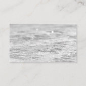 冬の銀凍っていのスノーフレークブルーブックリクエスト エンクロージャーカード (裏面)