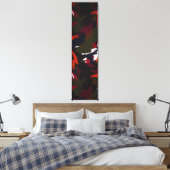 冬の銀河系抽象芸術芸術的ブラシストローク キャンバスプリント (インサイチュ (寝室))