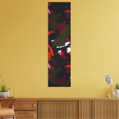 冬の銀河系抽象芸術芸術的ブラシストローク キャンバスプリント (インサイチュ (リビング))