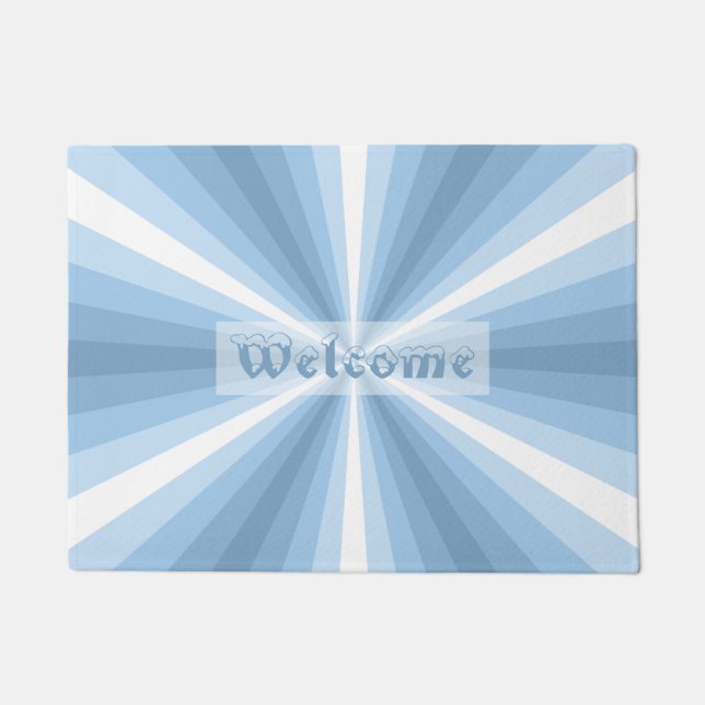 冬の錯覚のフォーマット ドアマット (正面)