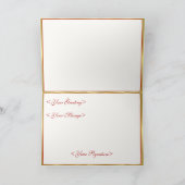 冬の鐘 – ありがとう サンキューカード (内部)