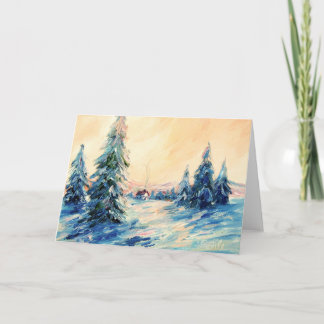 冬の長いす シーズンカード