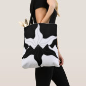 冬の門の民衆バッジのバーロニー トートバッグ (クローズアップ)