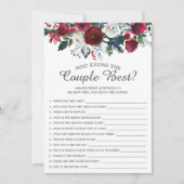 冬の開花でカップルの最高のブライダル 招待状 (正面)