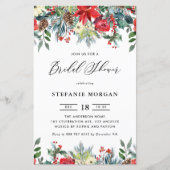 冬の開花フローラブライダルシャワー招待 (正面)