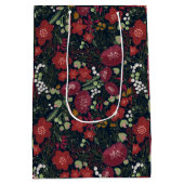 冬の開花抱き枕 ミディアムペーパーバッグ (裏面)