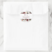 冬の開花 – ブルゴーニュ結婚- s | ラウンドシール (バッグ)