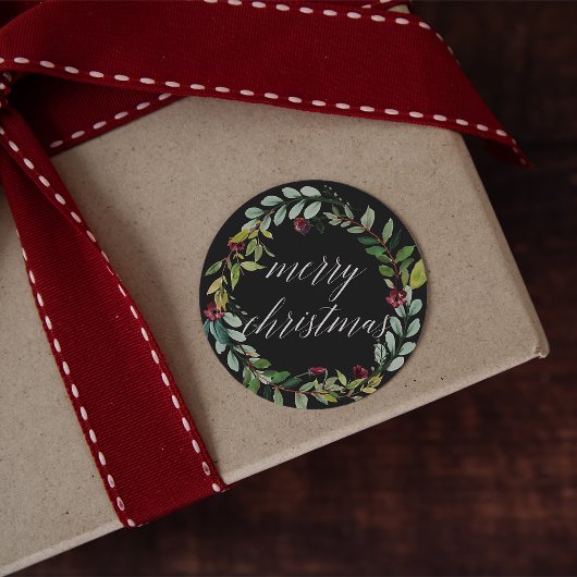 冬の開花 |メリークリスマス ラウンドシール