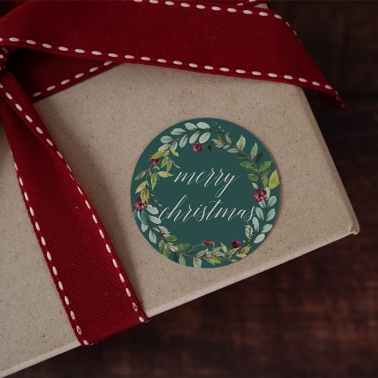 冬の開花 |メリークリスマス ラウンドシール