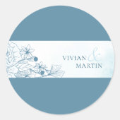 冬の開花 ラウンドシール (正面)