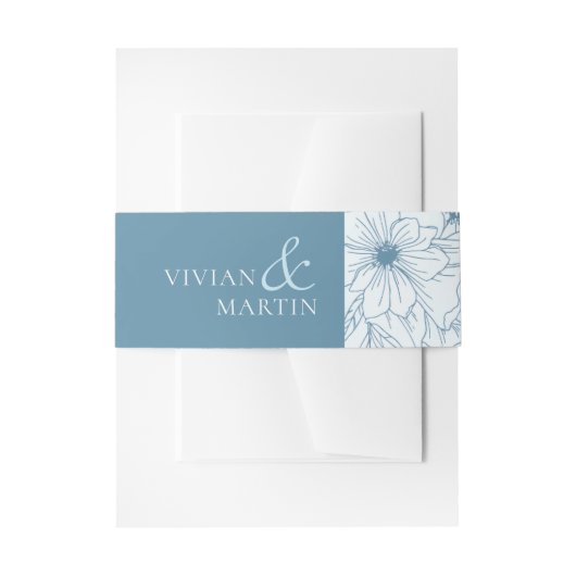 冬の開花 招待状ベリーバンド (正面例)