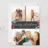 冬の開花 | 3枚のフォトホリデーカード シーズンカード (正面)