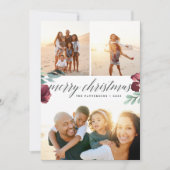 冬の開花 | 3枚のフォトホリデーカード シーズンカード (正面)