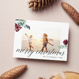 冬の開花 | Merry Christmas Holiday Photo Card シーズンカード