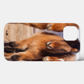 冬の間のアイスランドの馬 Case-Mate iPhoneケース (裏面 (横))