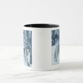 冬の間のオオカミ(イヌ属ループス) マグカップ (中央)