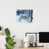 冬の間のオオカミ ポスター (ホームオフィス)