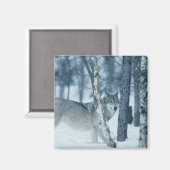 冬の間のオオカミ マグネット (正面/裏面)