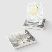 冬の間のセントラル・パークのPedicab ストーンコースター (横)