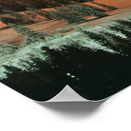 冬の間のトーチライトパレードと花火 ポスター (角)