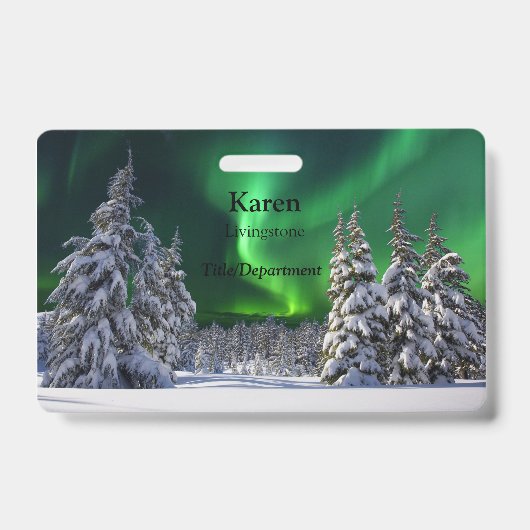 冬の間の北の光 バッジ (正面)