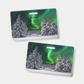 冬の間の北の光 バッジ (正面&裏面)