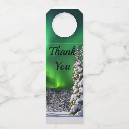 冬の間の北の光 ボトルネックタグ (正面)