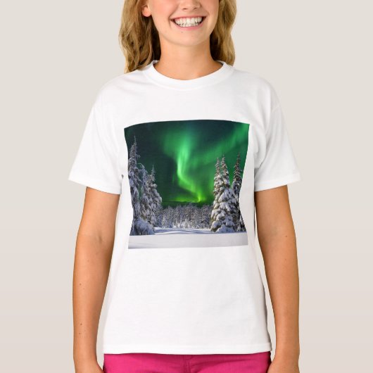 冬の間の北の光 Tシャツ (正面)