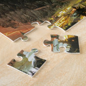 冬の間のTorchlightのパレードそして花火 ジグソーパズル (側面)