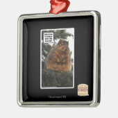 冬の間用意して下さい メタルオーナメント (左)