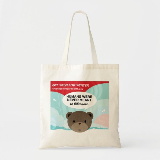 冬の間野生 トートバッグ (正面)