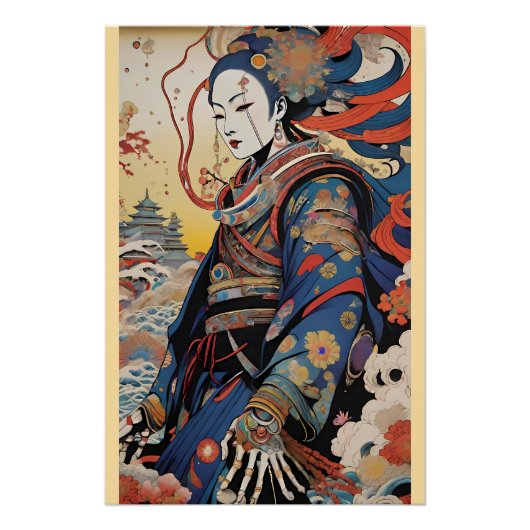 冬の降下 – Ken Gage Surreal Art ポスター (正面)