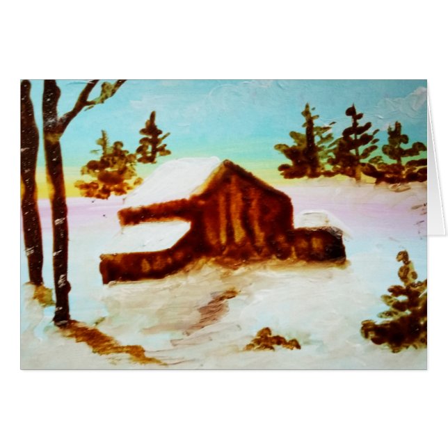 冬の降雪の綴り (正面横)