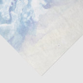 冬の降雪クリスマスツリー青い水色 薄葉紙 (詳細)