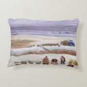 冬の降雪 アクセントクッション (裏面)