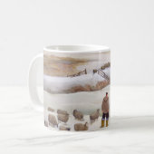 冬の降雪 コーヒーマグカップ (正面左)