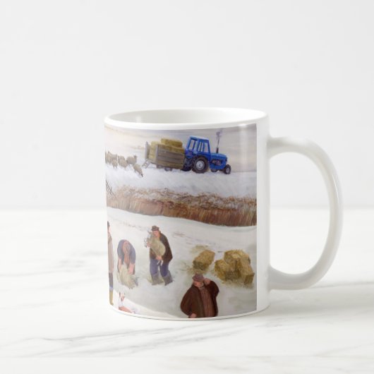 冬の降雪 コーヒーマグカップ (右)