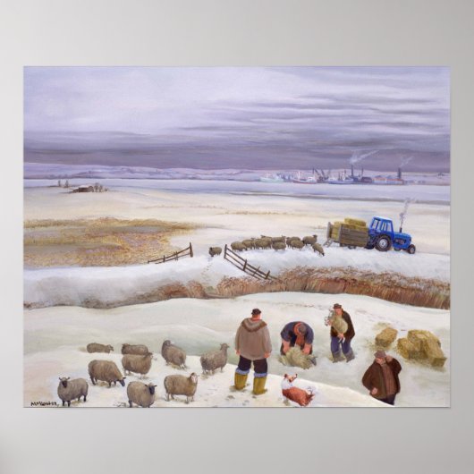 冬の降雪 ポスター (正面)