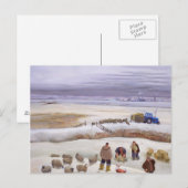 冬の降雪 ポストカード (正面/裏面)