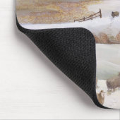 冬の降雪 マウスパッド (コーナー)