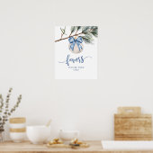 冬の陳腐なバウの好意パーティーのサイン ポスター (キッチン)