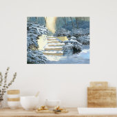 冬の階段ポスター ポスター (キッチン)