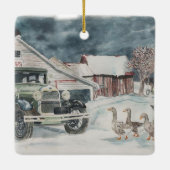 冬の隠れ家 セラミックオーナメント (裏面)